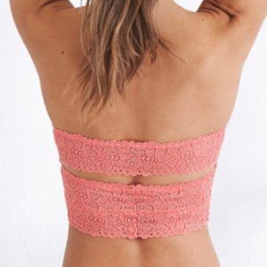 Aerie Coral Bandeau Bralette
